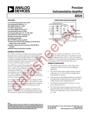 AD524AEZ datasheet  